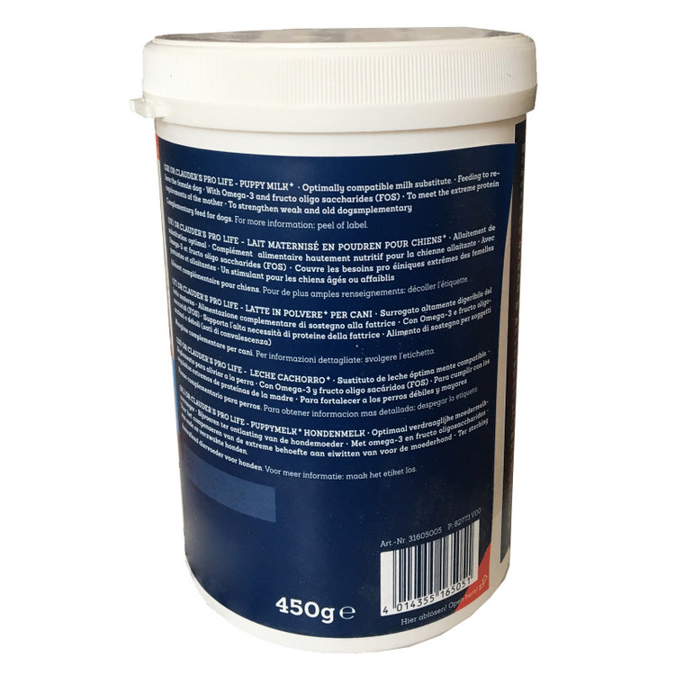 شیر خشک سگ دکتر کلادرز مدل Pro life - Puppy Milk Plus وزن 450 گرم